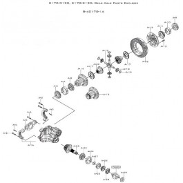 Double Reduction Axle - Exploded View